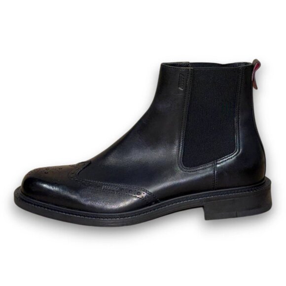HUGO Lysander Chelsea Boots Men's Black Leather US 9 (UK 8 EU 42) MSRP $210 - Picture 2 of 4